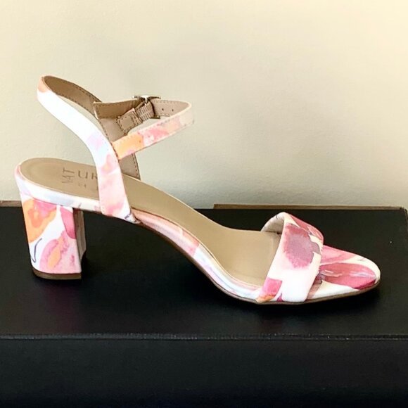 EUC Naturalizer Bristol Floral Block Heel Sandals, Multicolored Floral, Size 6 - Picture 6 of 12